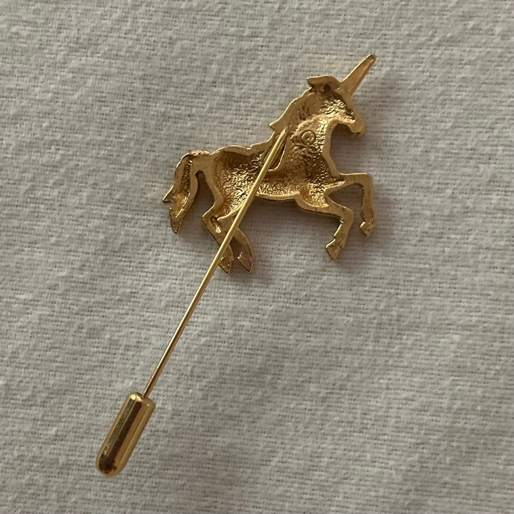 Avon 1998 Vintage New Mythical Unicorn Stick Pin - Picture 8 of 8
